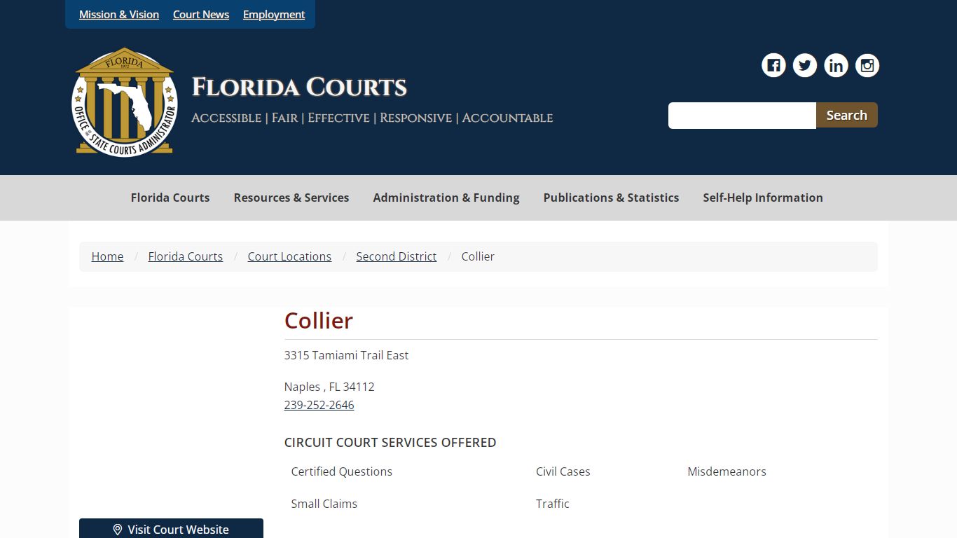 Collier - Florida Courts